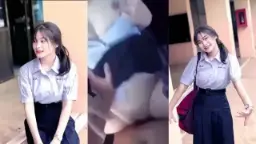 Siswi Daun Masih Muda Cantik Dientot Guru di Mobil
